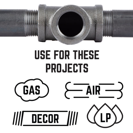 STZ Industries 1-1/2 in. FIP each Black Malleable Iron Cap
