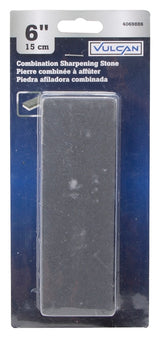 Vulcan CLP0034S-6 Sharpening Stone, 6 in L, 2 in W, 1 in Thick, 120, 240 Grit, Coarse, Fine, Silicon Carbide Abrasive