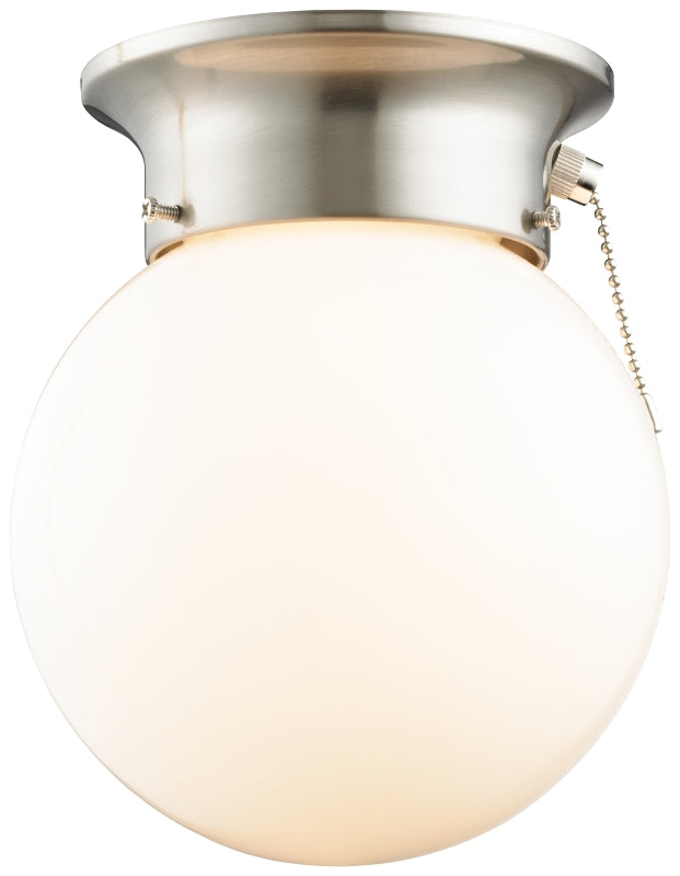 Boston Harbor F3015-3375-BN Ceiling Light Fixture, 0.5 A, 120 V, 60 W, 1-Lamp, CFL Lamp, Metal Fixture