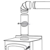 Imperial 8 in. D Cast Iron Damper