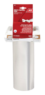 Ace 4 in. W X 6 in. L White Plastic Dryer Vent Hood, Pack of 6