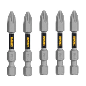 DEWALT TOUGHGRIP DWAF2PH2TG5 Screwdriver Bit, #2 Drive, Phillips Drive, 1/4 in Shank, Hex Shank, 2 in L, Steel