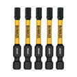 DEWALT DWAF2HX5IR5 Insert Bit, 5 mm Drive, Hex Drive, 1/4 in Shank, Hex Shank, 2-1/4 in L, Steel