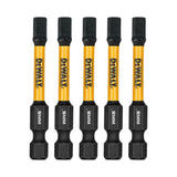 DEWALT DWAF2HX5IR5 Insert Bit, 5 mm Drive, Hex Drive, 1/4 in Shank, Hex Shank, 2-1/4 in L, Steel
