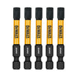 DEWALT DWAF2HX6IR5 Insert Bit, 6 mm Drive, Hex Drive, 1/4 in Shank, Hex Shank, 2-1/4 in L, Steel