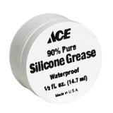 Ace NSF Approved Waterproof Silicone Grease 0.5 oz Carded, Pack of 12
