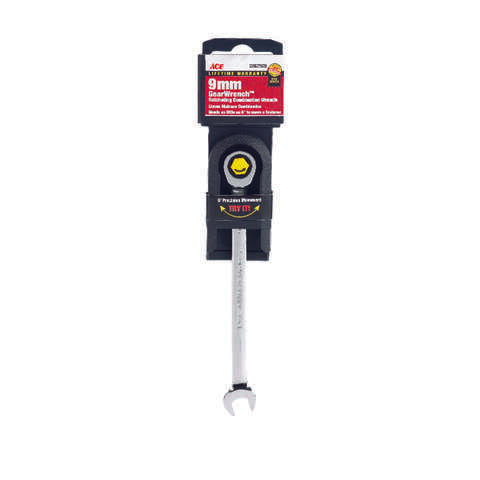 Ace Pro Series GearWrench 9 mm X 9 mm Metric Combination Wrench 5.9 in. L 1 pc
