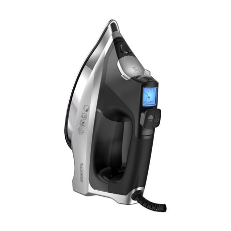 Black+Decker Allure D3060 Digital Professional Steam Iron, 1600 W, Black, Stainless Steel