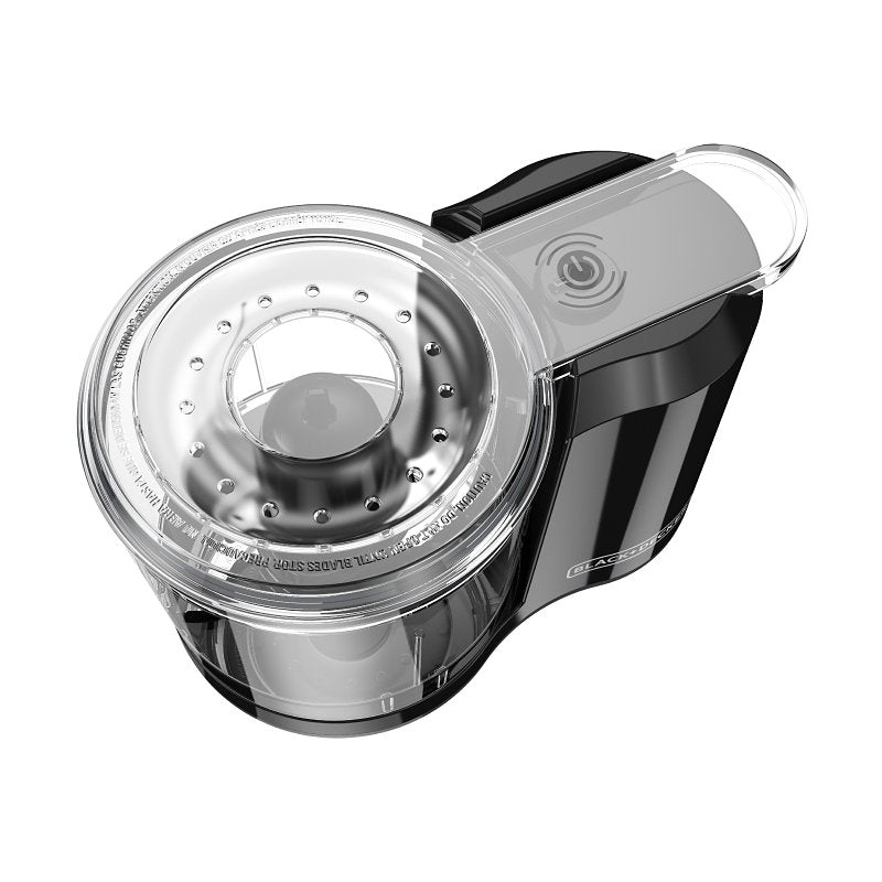 Black+Decker HC150B Chopper, 1.5 Cup Capacity, 1-Speed, Black