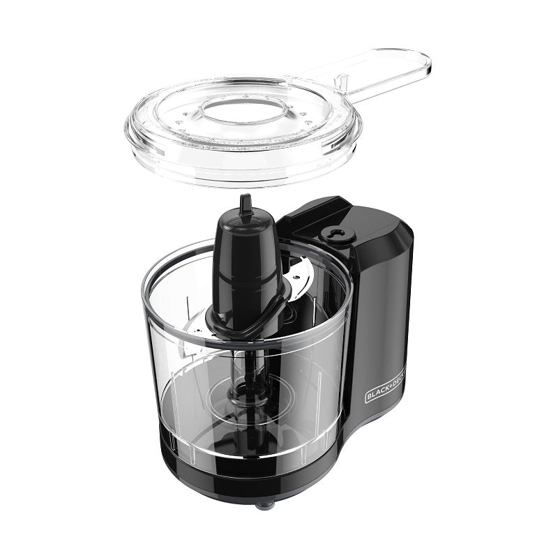 Black+Decker HC150B Chopper, 1.5 Cup Capacity, 1-Speed, Black