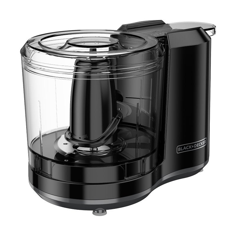 Black+Decker HC150B Chopper, 1.5 Cup Capacity, 1-Speed, Black