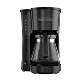 Black+Decker CM0700BZ Coffee Maker, 5 Cup, Plastic, Black, One-Touch Control