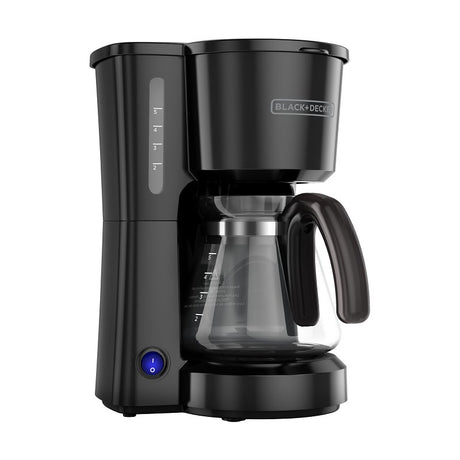 Black+Decker CM0700BZ Coffee Maker, 5 Cup, Plastic, Black, One-Touch Control