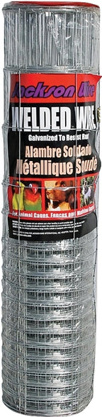 Jackson Wire 10177014 Rabbit Fence, 50 ft L, 28 in H, 16/14 Gauge, Galvanized