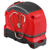 Milwaukee 48-22-1825 Tape Measure, 25 ft L Blade, 1 in W Blade, Steel Blade, Plastic Case, Black/Red Case