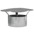 Imperial GV0591 Rain Cap, 13-1/4 in Dia, Steel, Galvanized