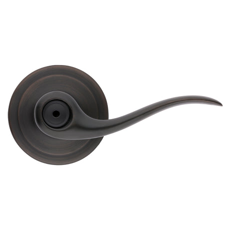 Kwikset Signature Series 730TNL 11P CP Privacy Lever, Thumbturn Lock, Venetian Bronze, Zinc, Residential, 2 Grade