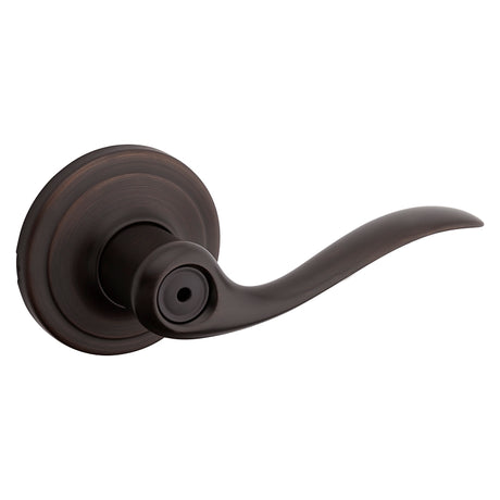 Kwikset Signature Series 730TNL 11P CP Privacy Lever, Thumbturn Lock, Venetian Bronze, Zinc, Residential, 2 Grade