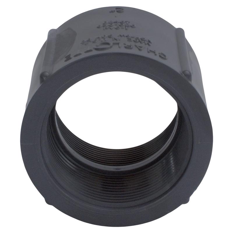 Charlotte Pipe Schedule 80 2 in. FPT X 2 in. D FPT PVC Coupling 1 pk