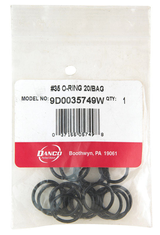Danco 11/16 in. D X 9/16 in. D #35 Rubber O-Ring 20 pk