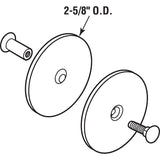 Defender Security U 9515 Hole Cover Plate, Steel, Painted, For: 1-3/4 in Thick Doors