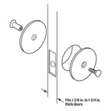 Defender Security U 9515 Hole Cover Plate, Steel, Painted, For: 1-3/4 in Thick Doors