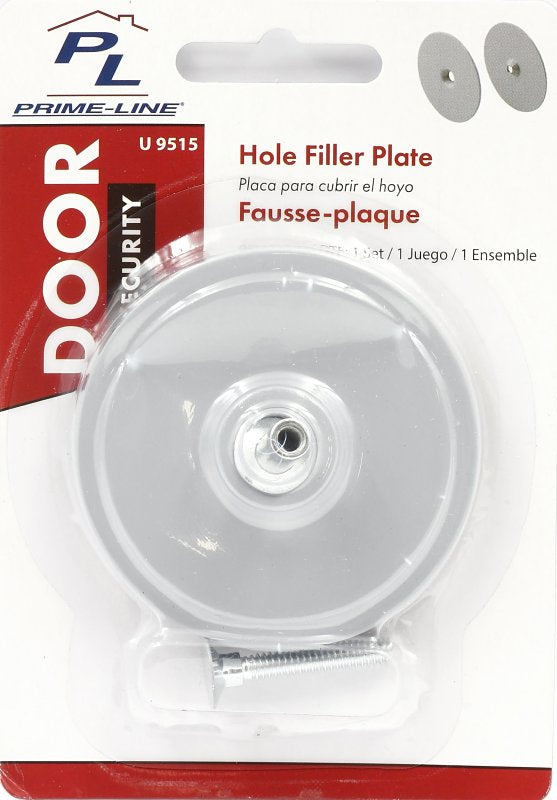 Defender Security U 9515 Hole Cover Plate, Steel, Painted, For: 1-3/4 in Thick Doors