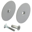 Defender Security U 9515 Hole Cover Plate, Steel, Painted, For: 1-3/4 in Thick Doors