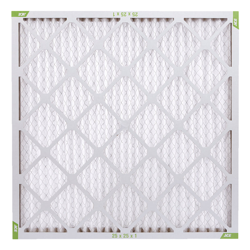 Ace 25 in. W X 25 in. H X 1 in. D Synthetic 8 MERV Pleated Air Filter 1 pk, Pack of 12