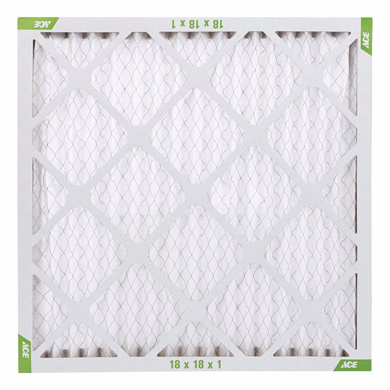 Ace 18 in. W X 18 in. H X 1 in. D Synthetic 8 MERV Pleated Air Filter 1 pk, Pack of 12