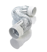 Ace 96 in. L X 4 in. D Silver/White Aluminum Dryer Vent Kit