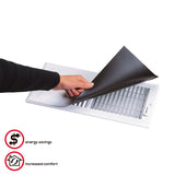 Deflect-O Jordan 12 in. H X 5 in. W 1-Way White ABS Plastic Register Cover, Pack of 6