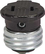 Eaton Wiring Devices 758B-BOX Lamp Socket Adapter, 660 W, 1 -Outlet, Thermoplastic, Brown, Pack of 25