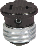 Eaton Wiring Devices 758B-BOX Lamp Socket Adapter, 660 W, 1 -Outlet, Thermoplastic, Brown, Pack of 25
