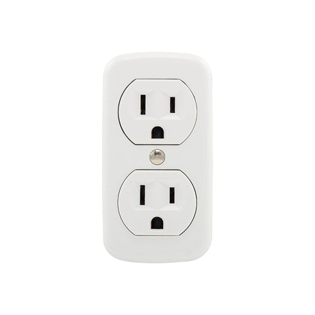 Eaton 78W-BOX Duplex Receptacle, 2-Pole, 15 A, 125 V, NEMA: NEMA 5-15R, White