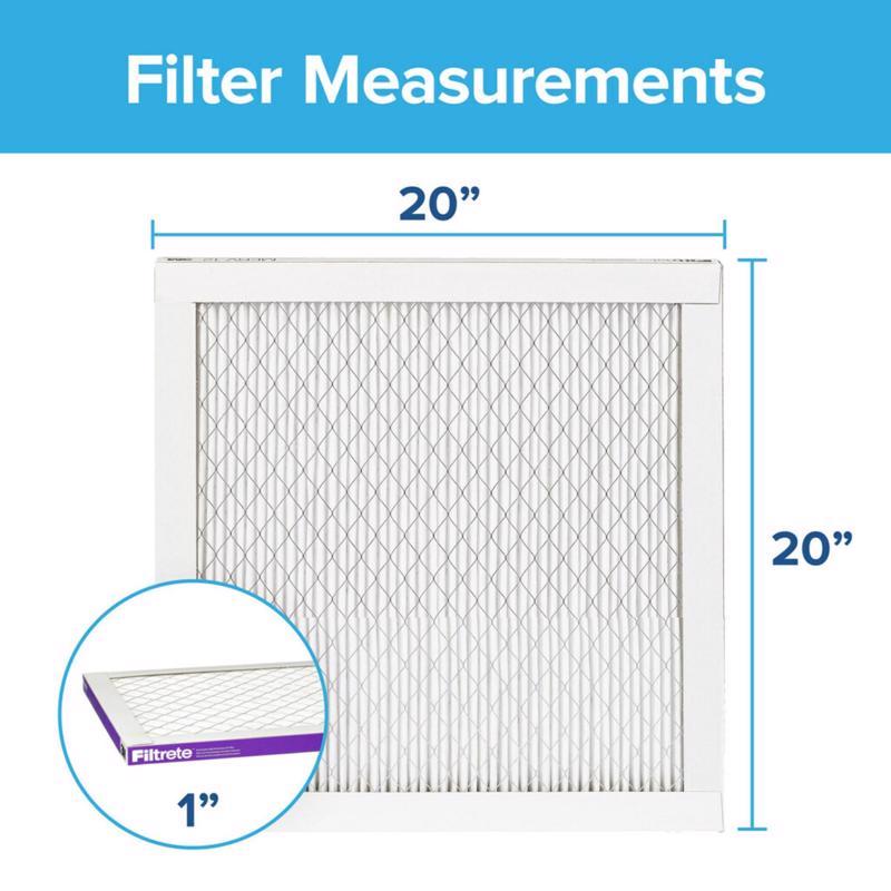 Filtrete 20 in. W X 20 in. H X 1 in. 1500 MPR Pleated Allergen Air Filter 1 pk, Pack of 4