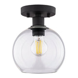 Boston Harbor OG24021 Ceiling Light, 1-Lamp, Incandescent, LED Lamp, Metal Fixture, Matte Black Fixture