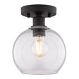 Boston Harbor OG24021 Ceiling Light, 1-Lamp, Incandescent, LED Lamp, Metal Fixture, Matte Black Fixture