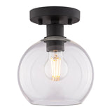 Boston Harbor OG24021 Ceiling Light, 1-Lamp, Incandescent, LED Lamp, Metal Fixture, Matte Black Fixture