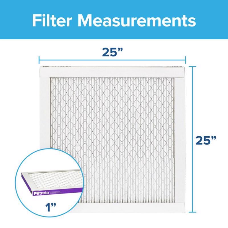 Filtrete 25 in. W X 25 in. H X 1 in. D 1500 MPR Pleated Air Filter 1 pk, Pack of 4