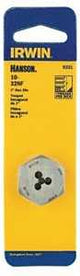 Irwin Hanson 9331 Machine Screw Die, #10-32 Thread, UNF Thread, Right Hand Thread, HCS