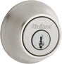 Kwikset 665 Series 665 15 6AL STR KP K3 Deadbolt, 3 Grade, Keyed Key, Zinc, Satin Nickel, 2-3/8, 2-3/4 in Backset, Pack of 3
