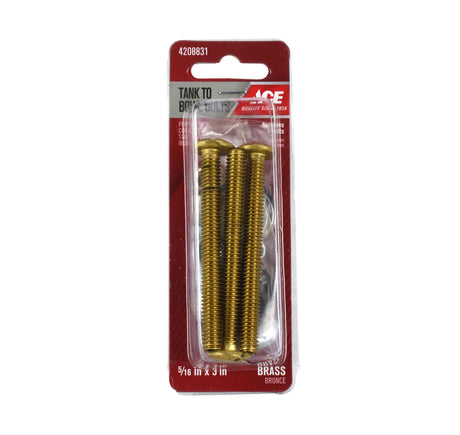 Ace Tank to Bowl Bolts Brass