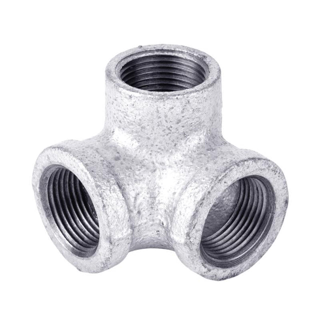 STZ Industries 1/2 in. FIP each X 1/2 in. D FIP 1/2 in. D FIP Galvanized Malleable Iron Side Out Elb