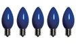 Santas Forest 25784 LED Filament Retro Replacement Bulb, Opaque, C7, Blue