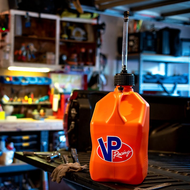 VP Racing Fuels 3552-CA Utility Jug, 5.5 gal Capacity, Plastic, Yellow