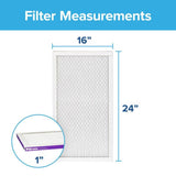 Filtrete 16 in. W X 24 in. H X 1 in. 1500 MPR Pleated Air Filter 1 pk, Pack of 4