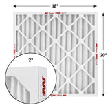 AAF Flanders PREpleat LPD SC M10 18 in. W X 20 in. H X 2 in. Synthetic 10 MERV Pleated Air Filter 1, Pack of 12