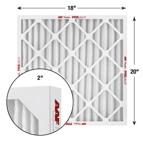 AAF Flanders PREpleat LPD SC M10 18 in. W X 20 in. H X 2 in. Synthetic 10 MERV Pleated Air Filter 1, Pack of 12