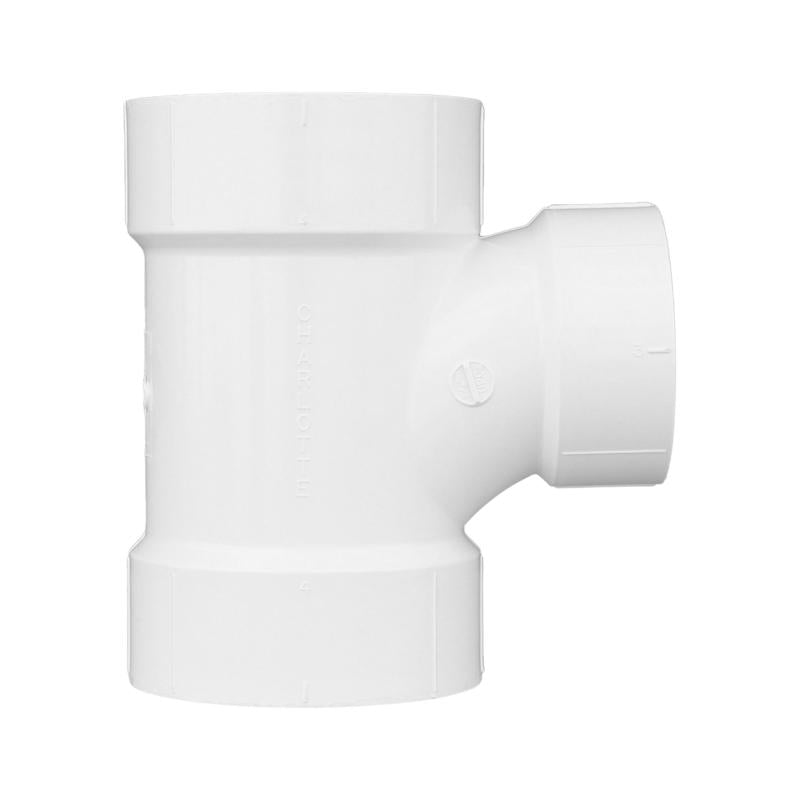 Charlotte Pipe Schedule 30 3 in. 3 in. D PVC Sanitary Tee 1 pk